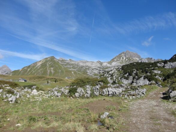 Biberacher Hütte, Hohe Künzelspitze und Glattjöchle