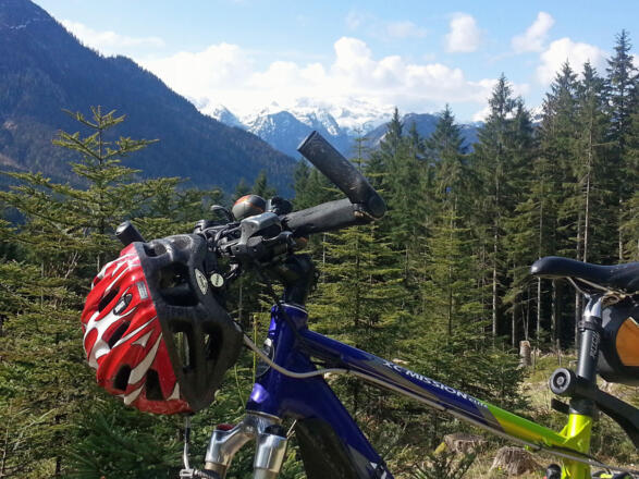 Abfahrt zur Haller Alm