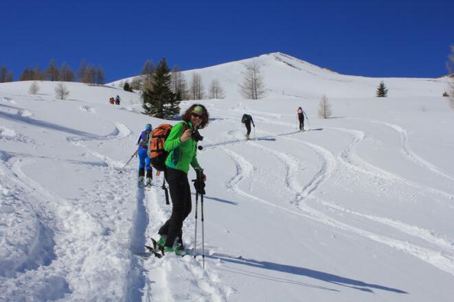 mit Blick auf den Vorgipfel