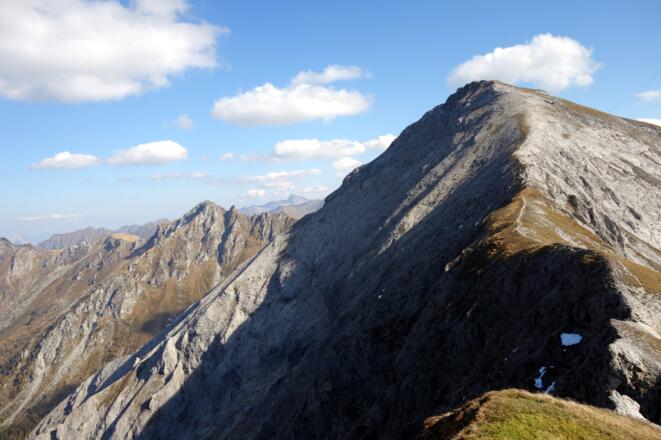 Rückblick vom Gratgipfel 2335m
