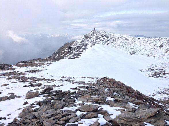Blick zum Gipfel