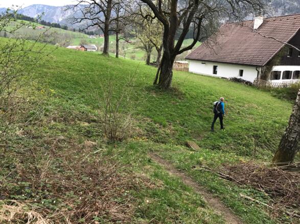 Am Fuße des Gunst überqueren wir ein Bacherl