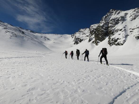Das Tälchen unterhalb der Kamplschröfen ...