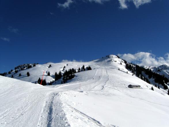Auf dem Sattel zwischen Hochetzkogel und Stuckkogel.