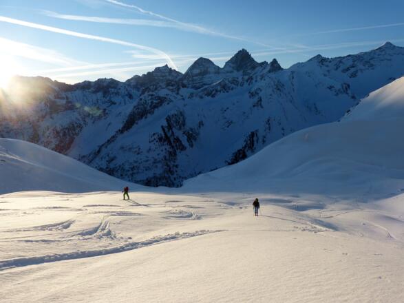 Kurz unterhalb des oberen Beckens.