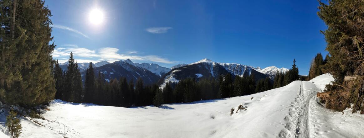 Blick über das Lesachtal auf den Karnischen Grenzkamm
