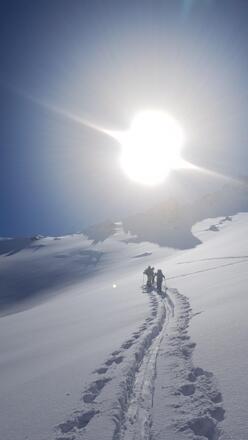 Im Hochwinter Pulverschnee, im Frühjahr herrliche Firnhänge