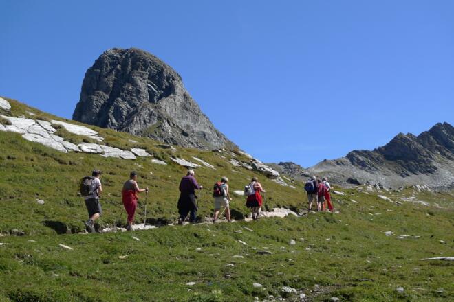 Auf dem Aufstiegsweg