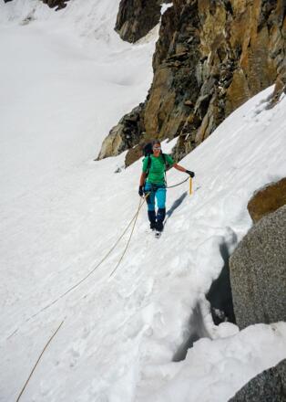 Am Einstieg zur Turmschare