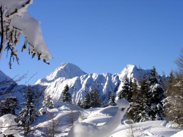 Gr. und Kl. Pyhrgas vom höchsten Punkt (1550 m) zu sehen