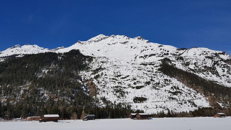 Die Klimmspitze vom Ausgangspunkt Elmen - Naturparkhaus