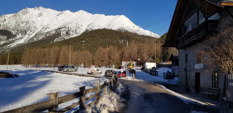 Start beim Gasthof Arzkasten