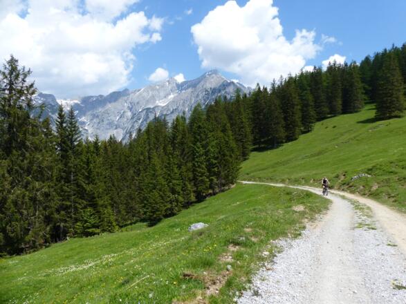 Ein Blick zurück zur Hochnissl Spitze.