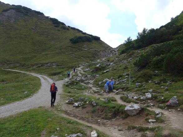 Kurz vor der Strindenscharte