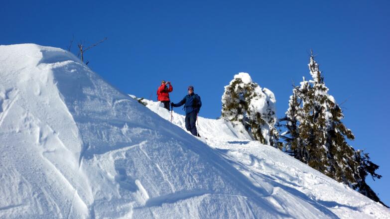Abfahrt vom Skidepot ~1405m