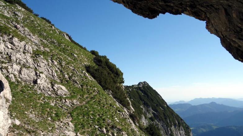 Höhle ~1795m, Blick zur Laglmauer