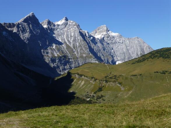 Auf dem Weg zur Falkenhütte