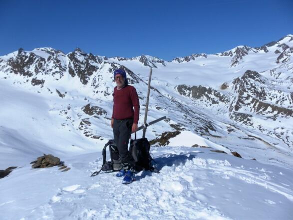 Hintere Guslarspitze, rechts Guslarferner, links Vernagtferner