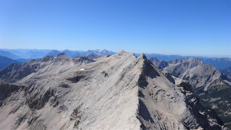 Der gesamte Gratverlauf - Gr. Seekarspitze - Marxenkarspitze - Ödkarspitzen.