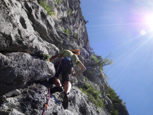 In der 4. Seillänge