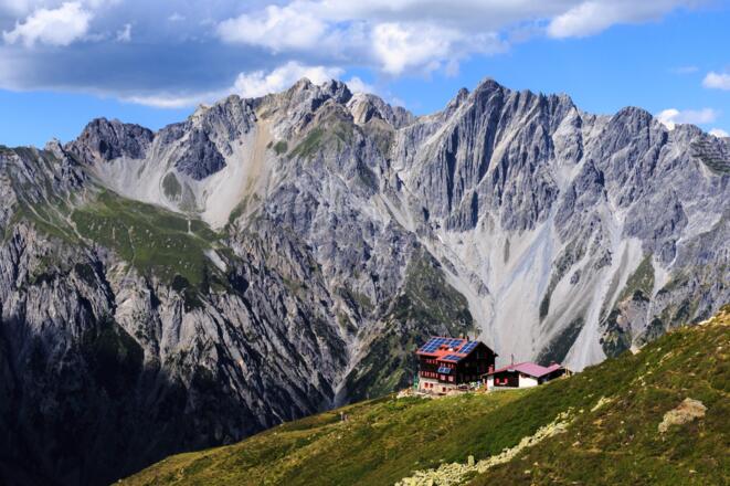 Die schön gelegene Kaltenberghütte