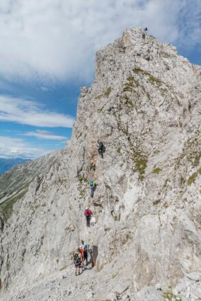 Einstieg des Innsbrucker Klettersteigs