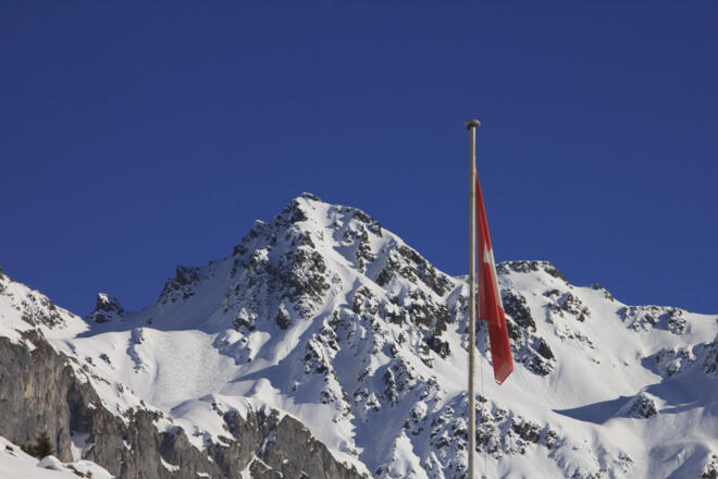 Blick von Partnun auf die Rotspitz