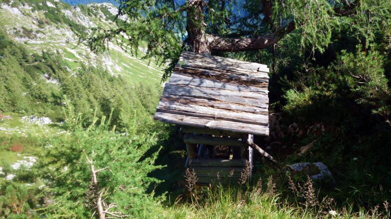 Jagastand unterm Pfad ~1680m