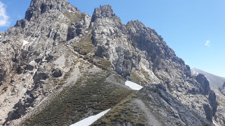 Weiterweg zum Gipfel