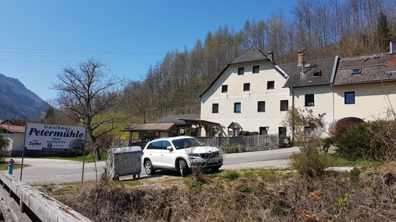 Parken beim Gh. Petermühle. Anschließende Einkehr empfohlen
