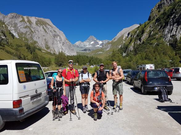 Start am Parkplatz