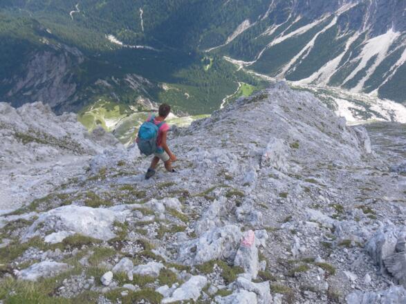 viel brüchiges Gestein