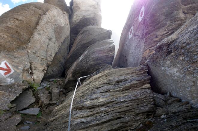 Hier wirds eng, Klettersteig Kleiner Tenn