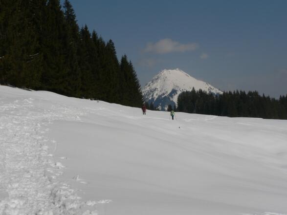 ... bis wir nach links haltend den Talboden durchqueren