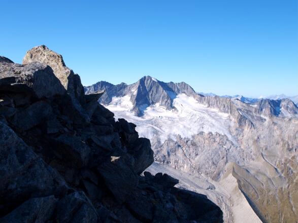 Rückblick am Grat