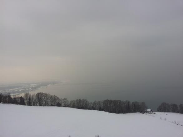 Blick von der Parzelle Riese auf den Bodensee.