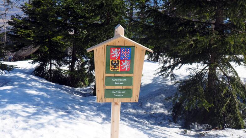 Betretungsverbot mit Schiern (Schutzpark Tschechien)