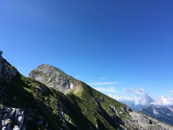 Kematenschneid Blick Richtung Gipfel Seehorn