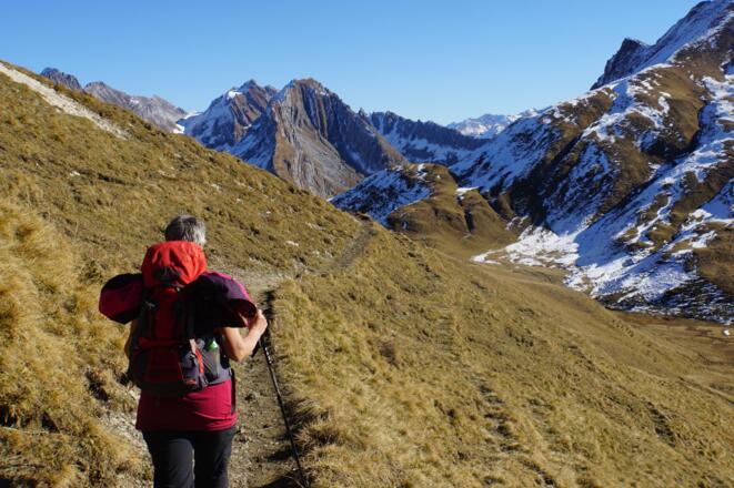 Nach der Glongalpe Richtung Gehrengrat