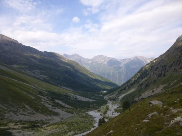 Rückblick zur Verpeilhütte