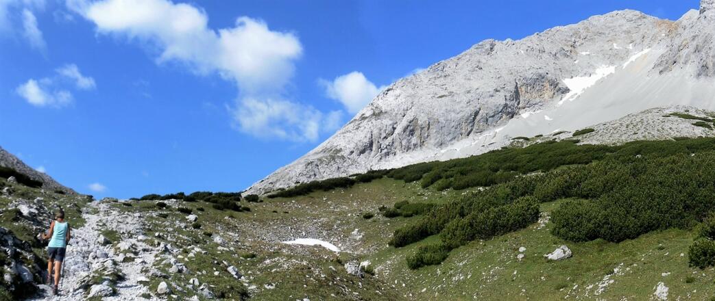 Südostgrat des Kleinen Lafatschers am Weg zum Joch