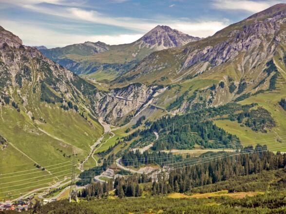 Blick zum Flexenpaß