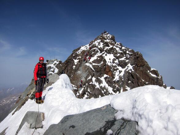 Abstieg über den Kleinglockner - die Verhältnisse sind perfekt!