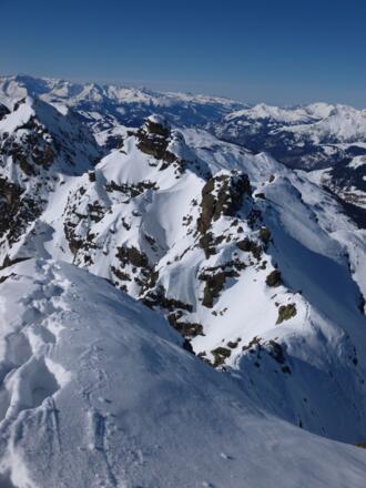 Blick vom Gipfel zurück