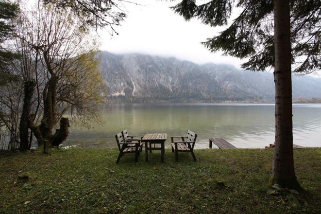 Sitzgelegenheit am Ostuferwanderweg