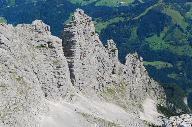 Blick vom Gipfel des Hebenkas ins Turmtal