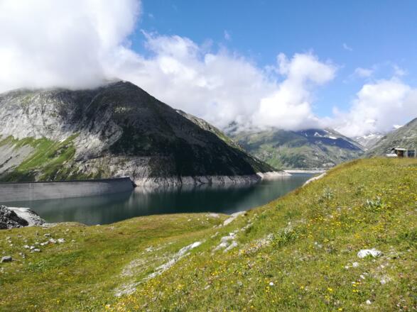 Ankogel-Hochalmgruppe: Kölnbreinsperre mit Blick nach Westen