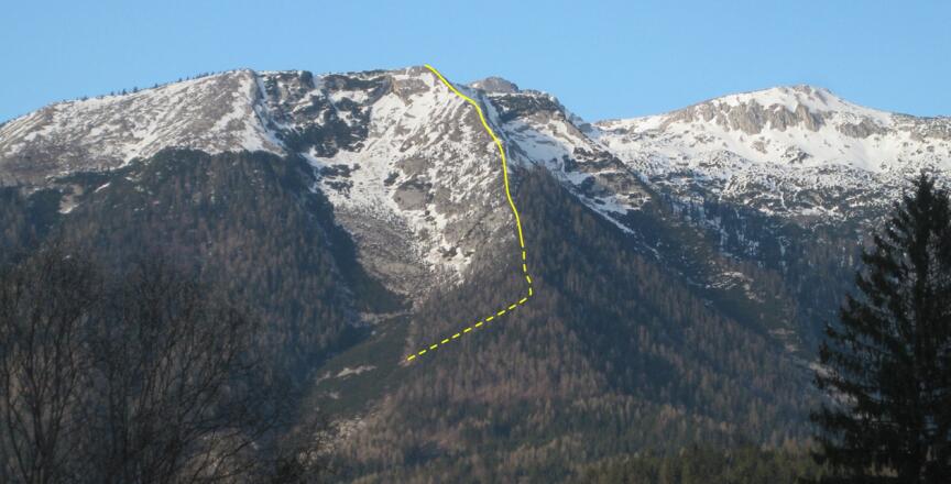 Hagler Südrücken, rechts Hoher Nock