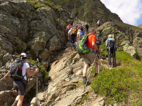 Aufstieg kurz vor dem Ziel