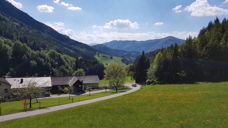 Blick ins Land vor der Prolling (kl. Kripp)